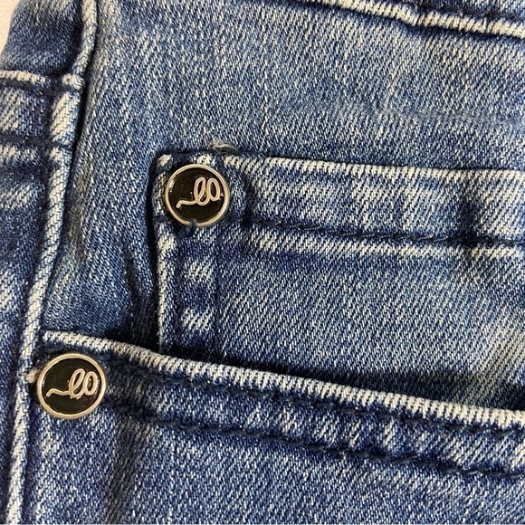 Lolo Denim Design Classic Skinny Crop with Embellished Cuff Junior Size 11 - Picture 13 of 13